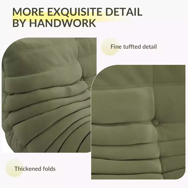 Canapé et pouf géants de salon en forme de pouf, causeuse en similicuir velours adaptée aux animaux pour le salon, le bureau, aucun assemblage requis