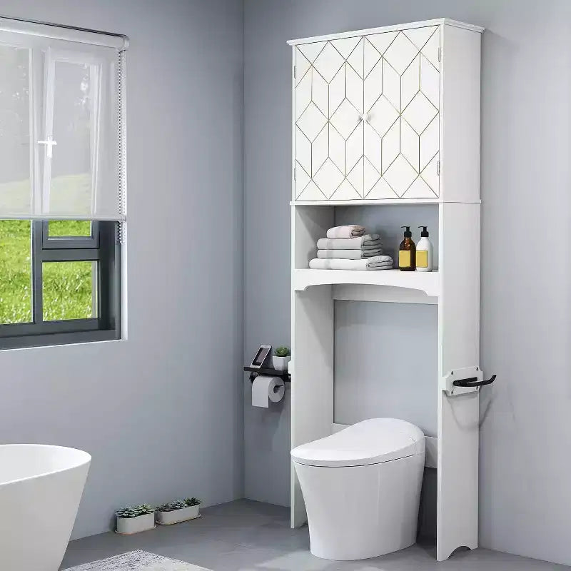 Meuble de rangement pour WC, étagère WC.