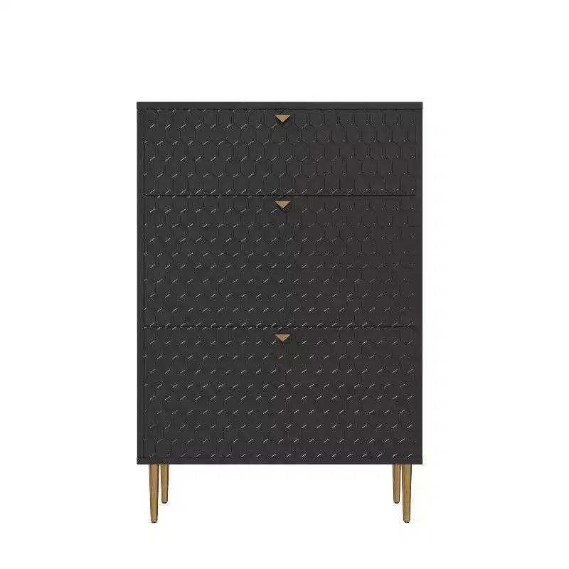 CLIHOME Meuble à chaussures d'entrée 24 paires, avec tiroirs basculants, étagère de rangement