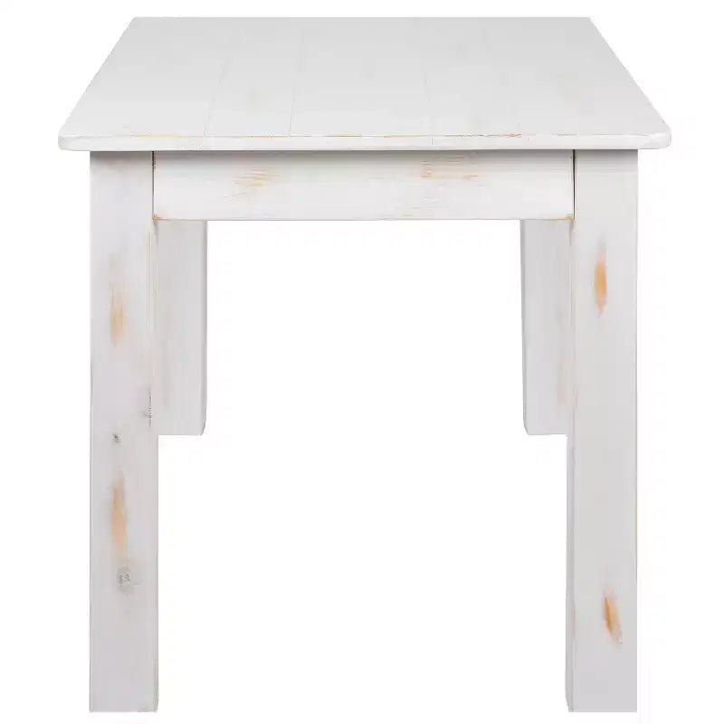 Table de salle à manger de ferme rectangulaire en pin massif 46 x 30 Flash Furniture