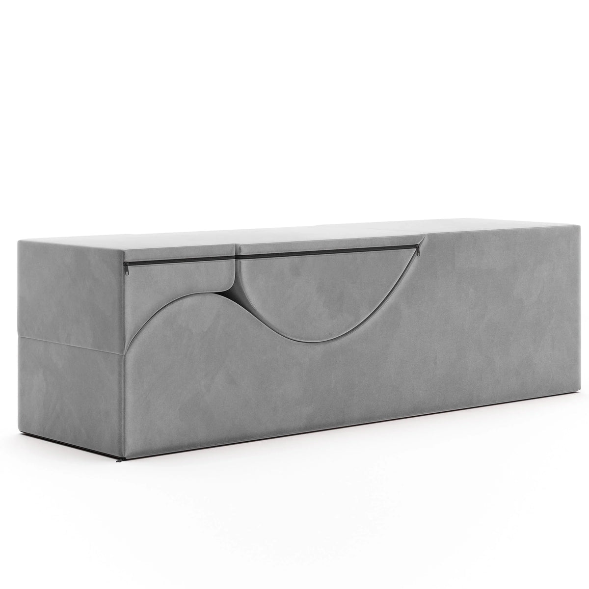 Avana Kami Chaise convertible / Yoga & Massage - Pouf 2 en 1 avec chaise longue de yoga escamotable, Microvelours - N/A