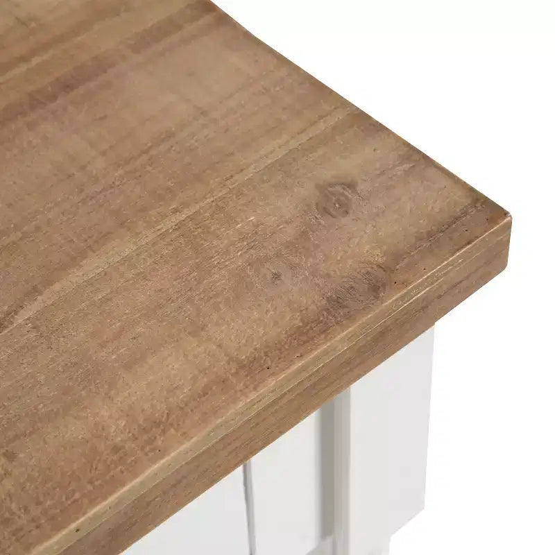 Console avec rangement, 40"x14"x33", Blanc