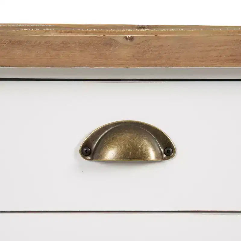 Console avec rangement, 40"x14"x33", Blanc
