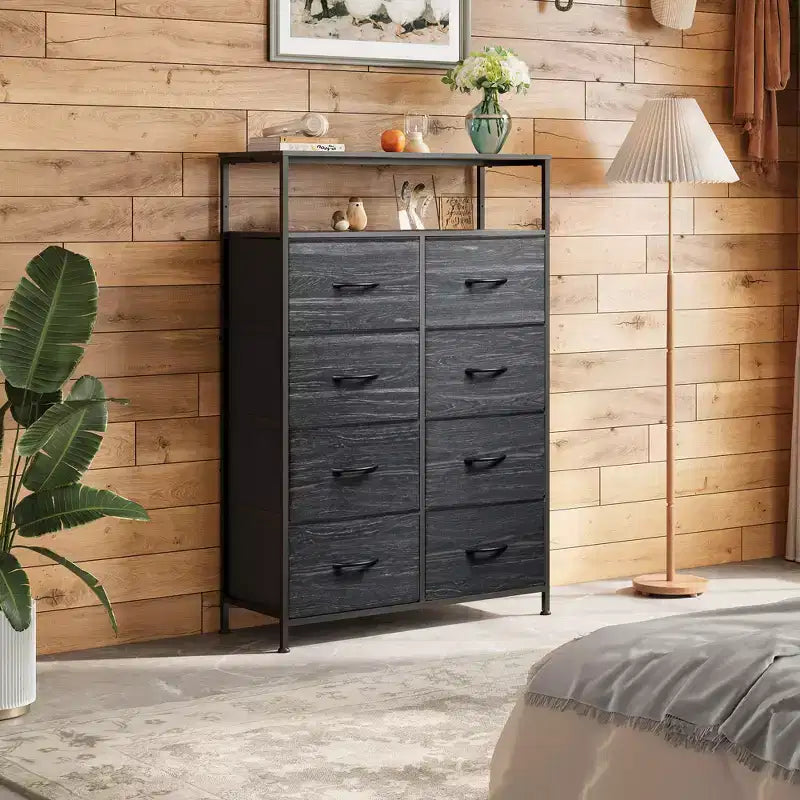 Tour de rangement à 8 tiroirs en tissu pour chambre à coucher, placard, salon, couloir