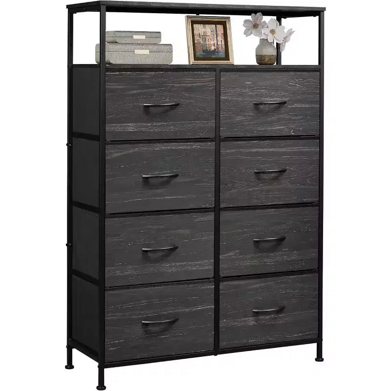 Tour de rangement à 8 tiroirs en tissu pour chambre à coucher, placard, salon, couloir