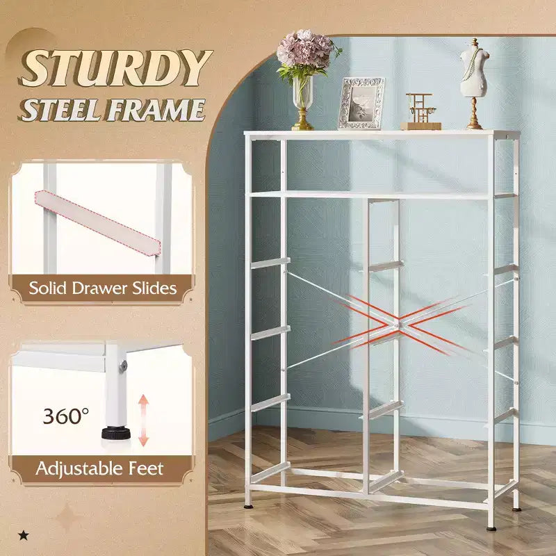 Tour de rangement à 8 tiroirs en tissu pour chambre à coucher, placard, salon, couloir