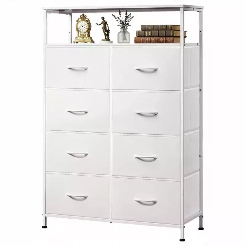 Tour de rangement à 8 tiroirs en tissu pour chambre à coucher, placard, salon, couloir