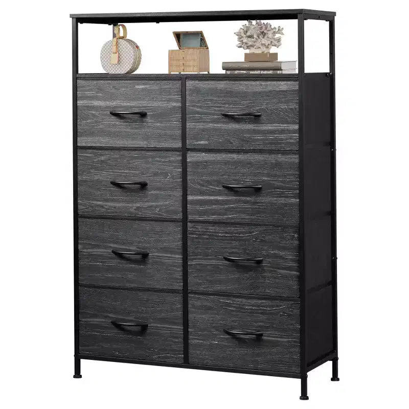 Tour de rangement à 8 tiroirs en tissu pour chambre à coucher, placard, salon, couloir