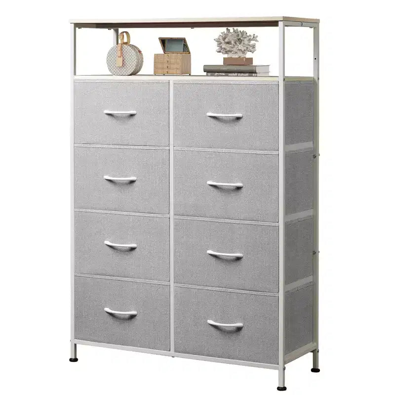 Tour de rangement à 8 tiroirs en tissu pour chambre à coucher, placard, salon, couloir