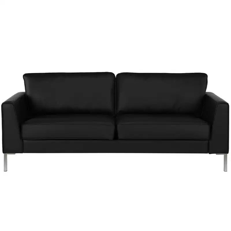 BRIDGEPORT Monroe Sofa, Black Faux Leather