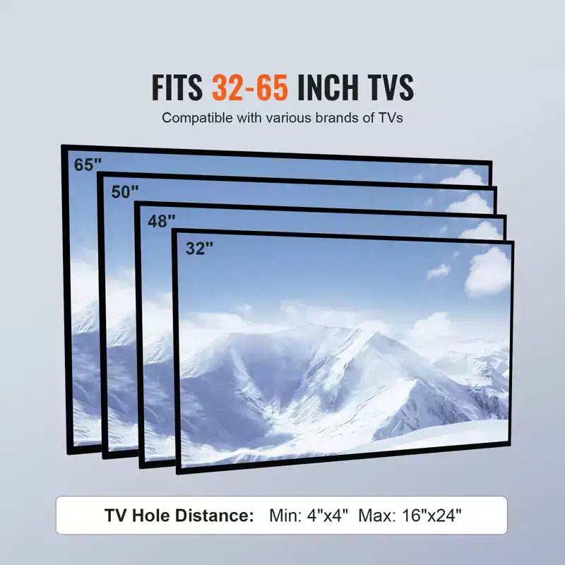 Meuble TV haut pivotant pour téléviseurs de 32 à 65 pouces, support de sol portable réglable en hauteur avec base en verre trempé