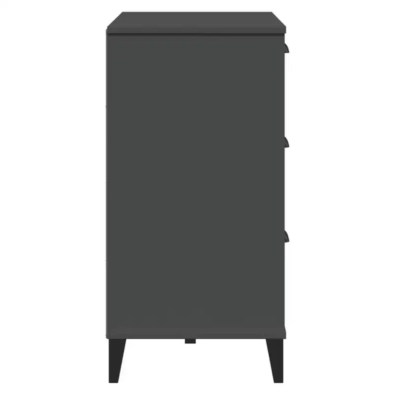 Buffet de rangement, meuble d'appoint en pin massif avec 2 tiroirs