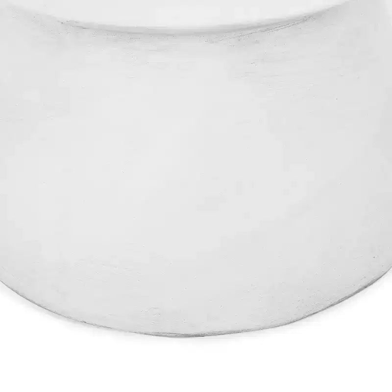 Table d'appoint d'extérieur en béton léger, design sculptural moderne, résistante aux intempéries et facile à déplacer pour patio, balcon ou jardin