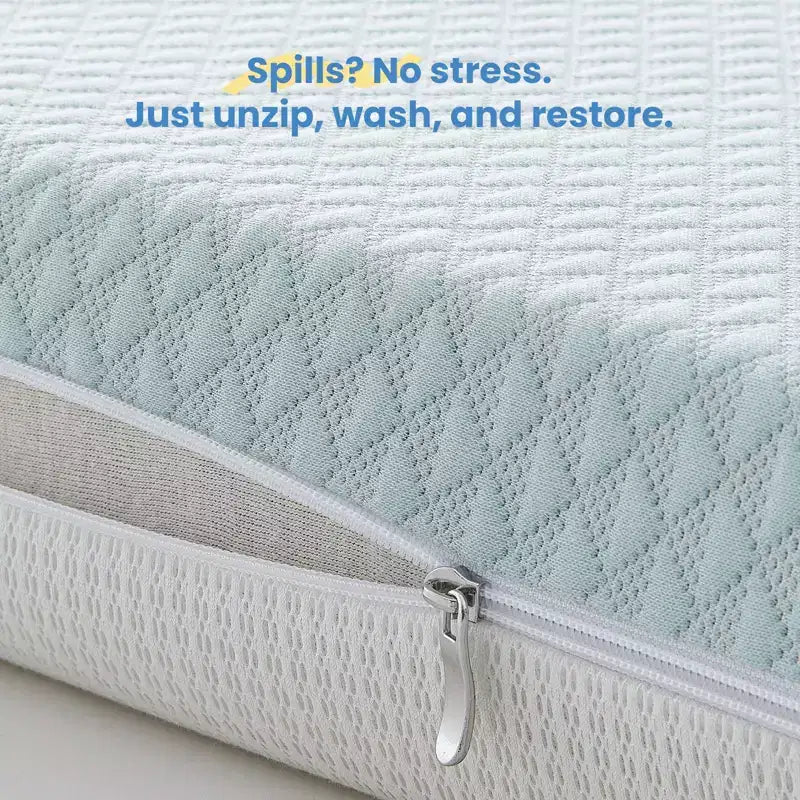 Matelas pour mini-berceau 38x24x4, Housse respirante en Lyocell, Mousse à mémoire de forme en gel, Conception à 2 étapes