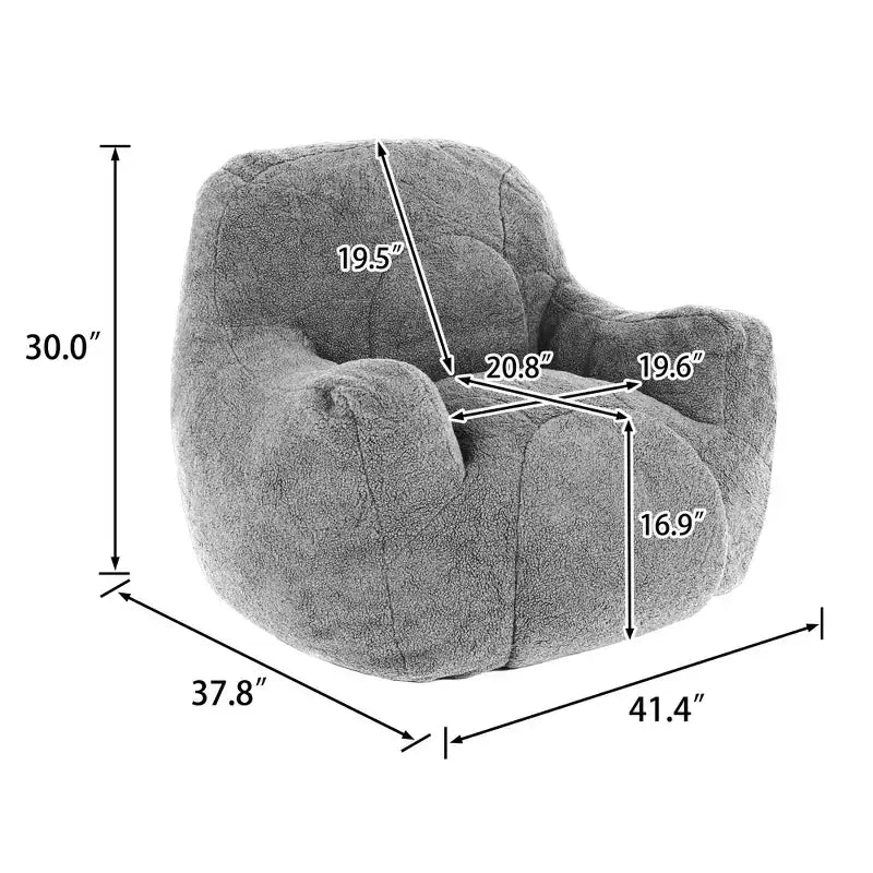 Fauteuil Poire avec Rembourrage, Canapé Poire Rembourré capitonné, Canapé Douillet Moelleux et Relaxant, Chaises Poires Confortables avec Mousse à Mémoire de Forme pour Dortoir