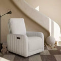 Fauteuil inclinable, pivotant et coulissant de luxe pour chambre de bébé avec double port de charge USB