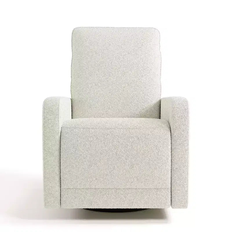 Fauteuil inclinable, pivotant et coulissant de luxe pour chambre de bébé avec double port de charge USB