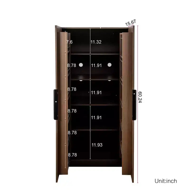 Armoire de cuisine garde-manger de 160 cm avec portes et étagères, Meuble de rangement autoportant pour salle à manger, Bahut buffet