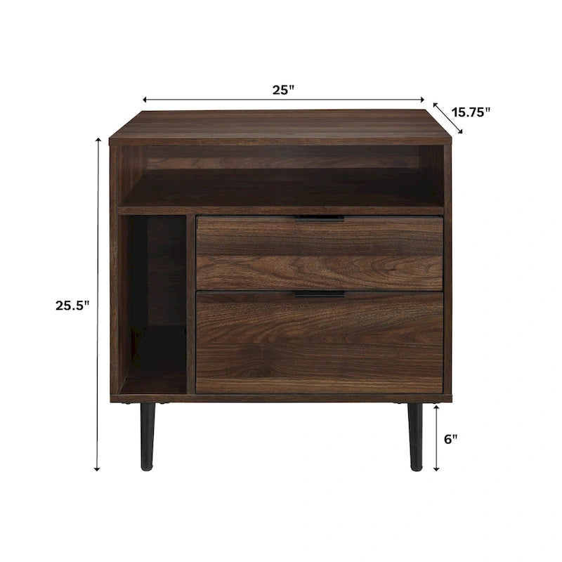 Table de chevet Middlebrook Modern Storage, ensemble de 2