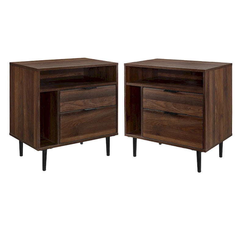 Table de chevet Middlebrook Modern Storage, ensemble de 2