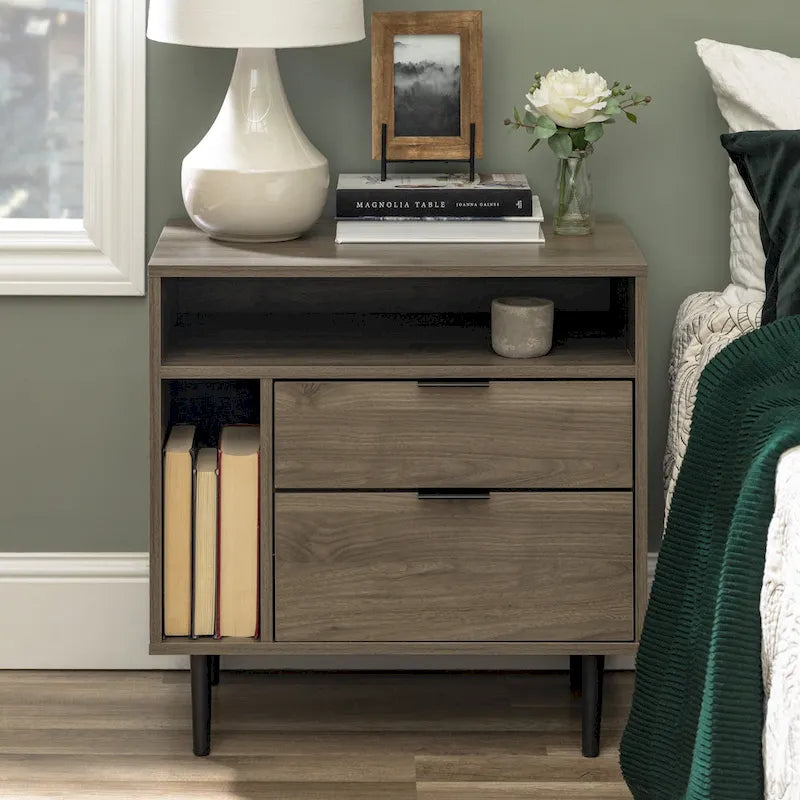 Table de chevet Middlebrook Modern Storage, ensemble de 2