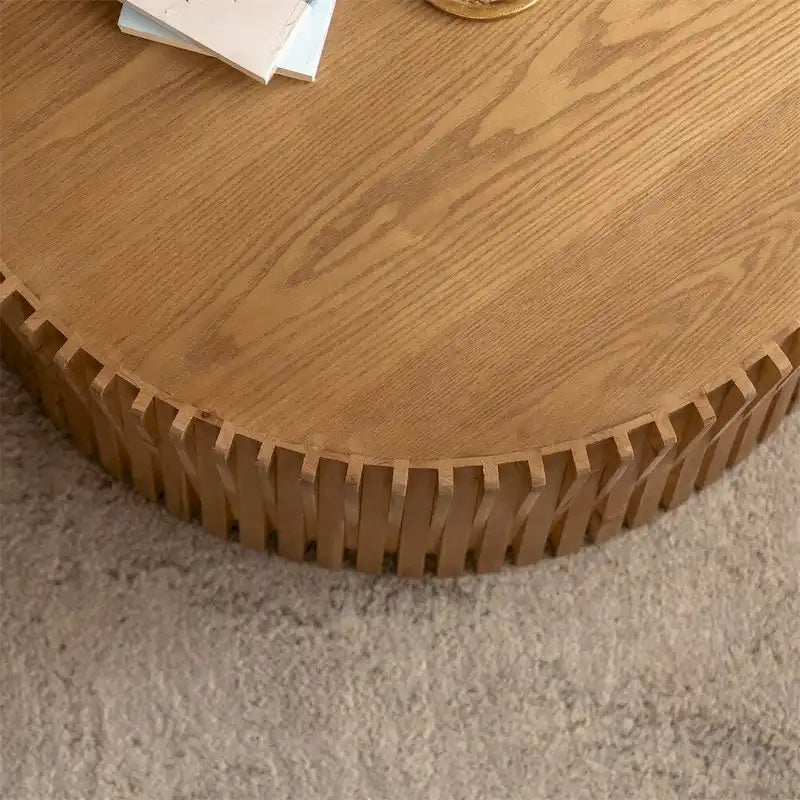 Tables basses gigognes cylindriques pour salon (Lot de 2)
