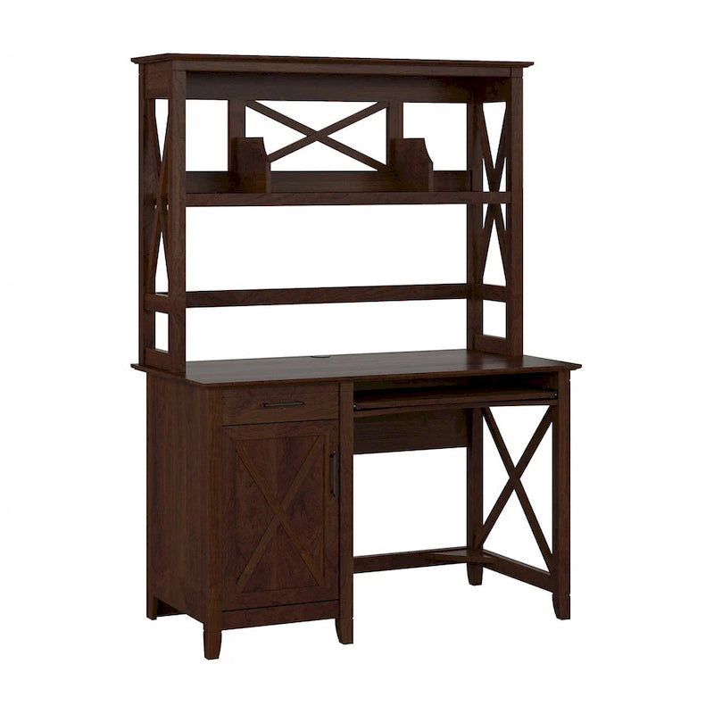 Petit bureau d'ordinateur Key West 48W avec étagère par Bush Furniture