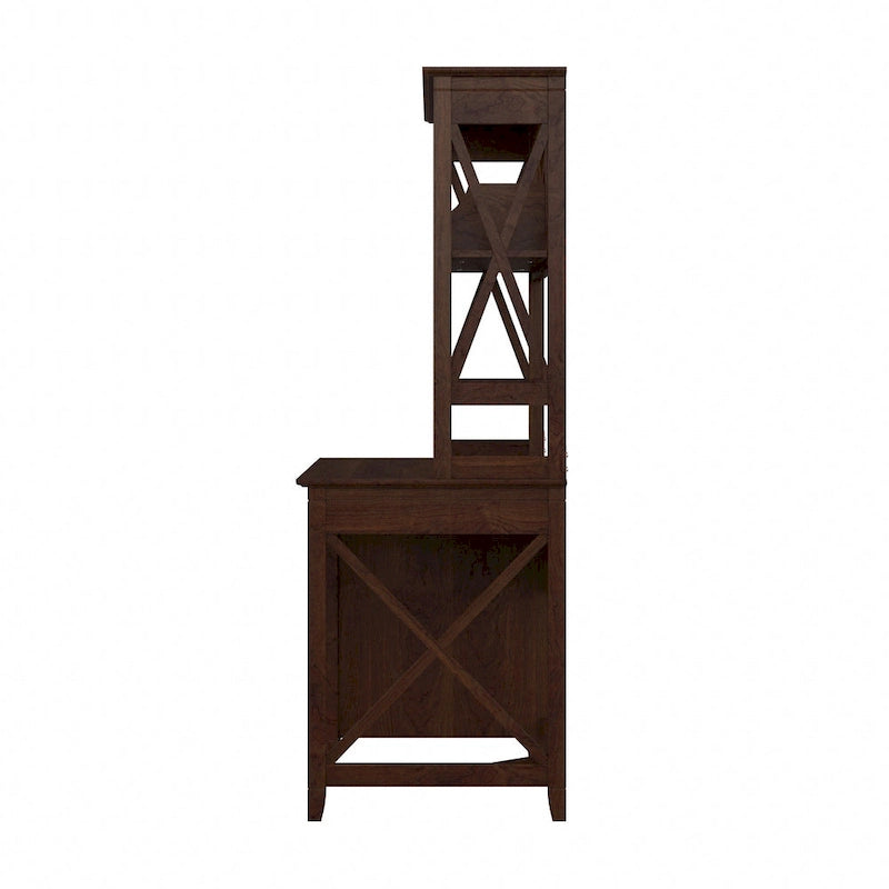 Petit bureau d'ordinateur Key West 48W avec étagère par Bush Furniture