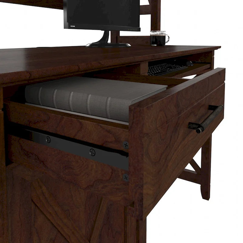 Petit bureau d'ordinateur Key West 48W avec étagère par Bush Furniture