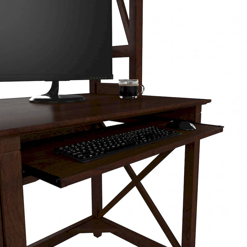 Petit bureau d'ordinateur Key West 48W avec étagère par Bush Furniture
