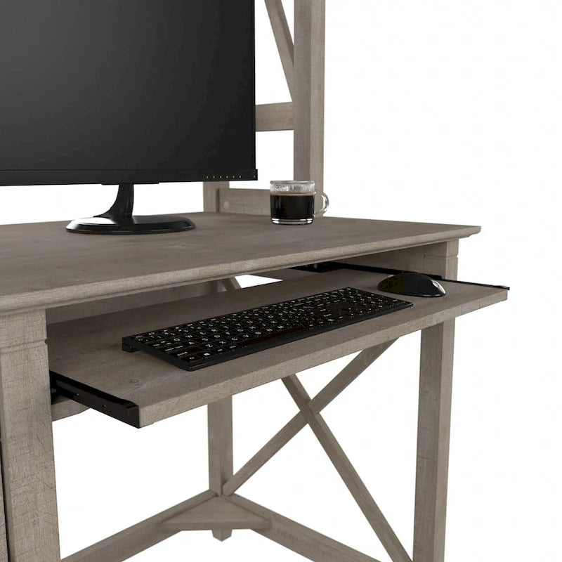 Petit bureau d'ordinateur Key West 48W avec étagère par Bush Furniture