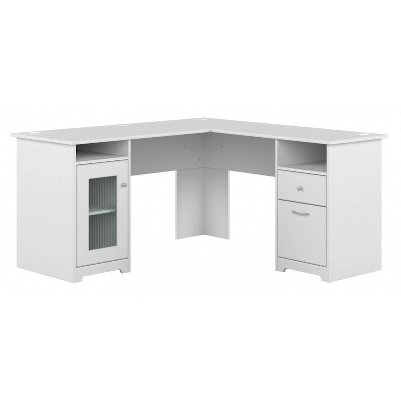 Bureau d'ordinateur d'angle 60W Cabot avec rangement par Bush Furniture
