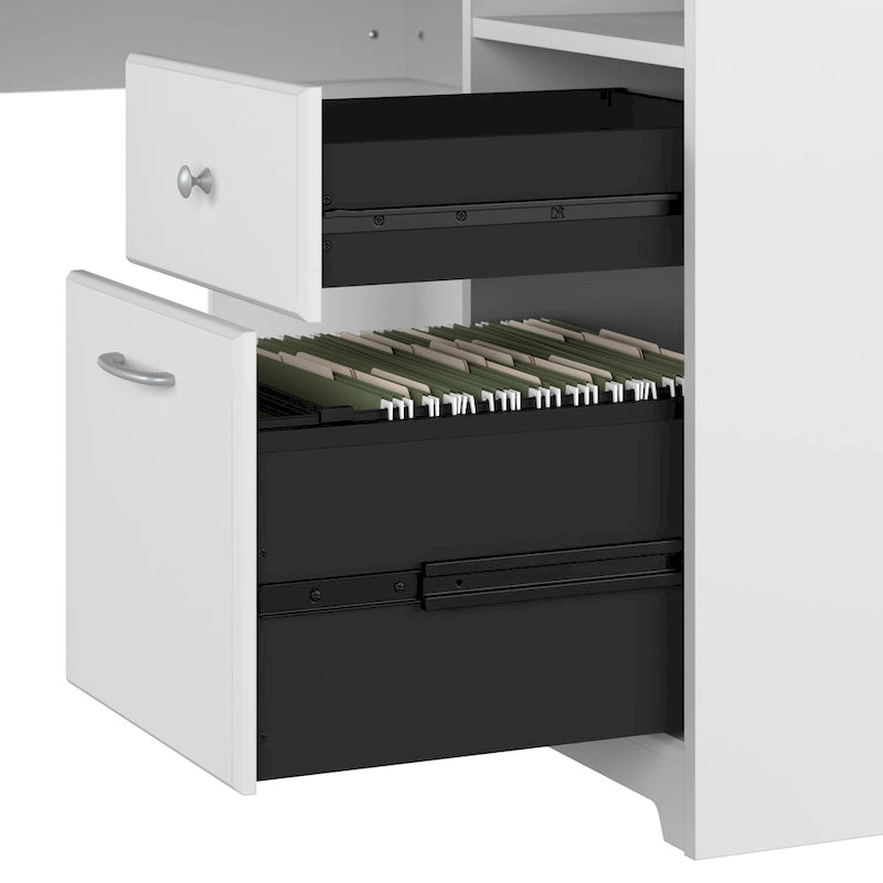 Bureau d'ordinateur d'angle 60W Cabot avec rangement par Bush Furniture