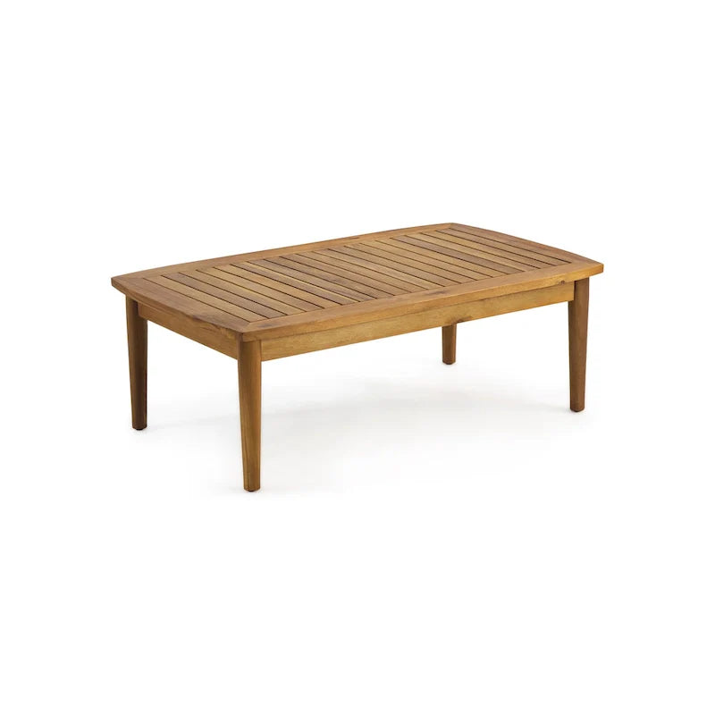 Ensemble de conversation d'extérieur 4 places en bois d'acacia Willowbrook par Christopher Knight Home
