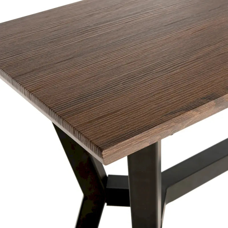 Console SAFAVIEH Andrew marron/noir - 39L x 14P x 31H