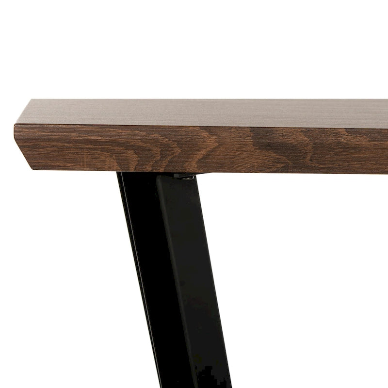Console SAFAVIEH Andrew marron/noir - 39L x 14P x 31H