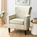 SAFAVIEH Gramercy Garden Motif Grey Club Chair - 30W x 33D x 32H