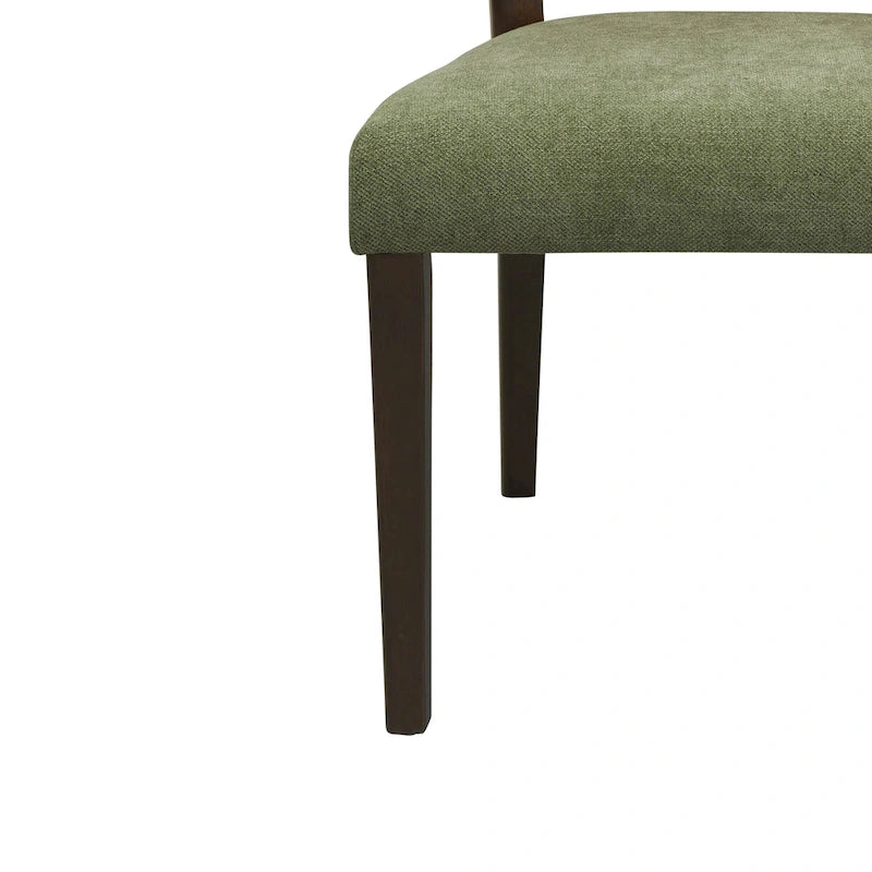 Christopher Knight Home - Oliver Ensemble de 2 chaises de salle à manger rembourrées avec dossier en rotin style milieu de siècle