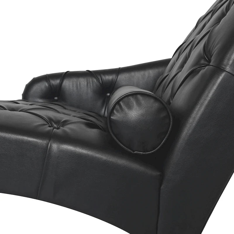 Christopher Knight Home - Fauteuil de salon d'intérieur Isabella avec oreiller et pieds en bois massif