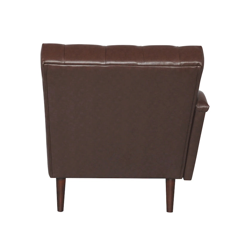 Christopher Knight Home - Fauteuil de salon d'intérieur Isabella avec oreiller et pieds en bois massif