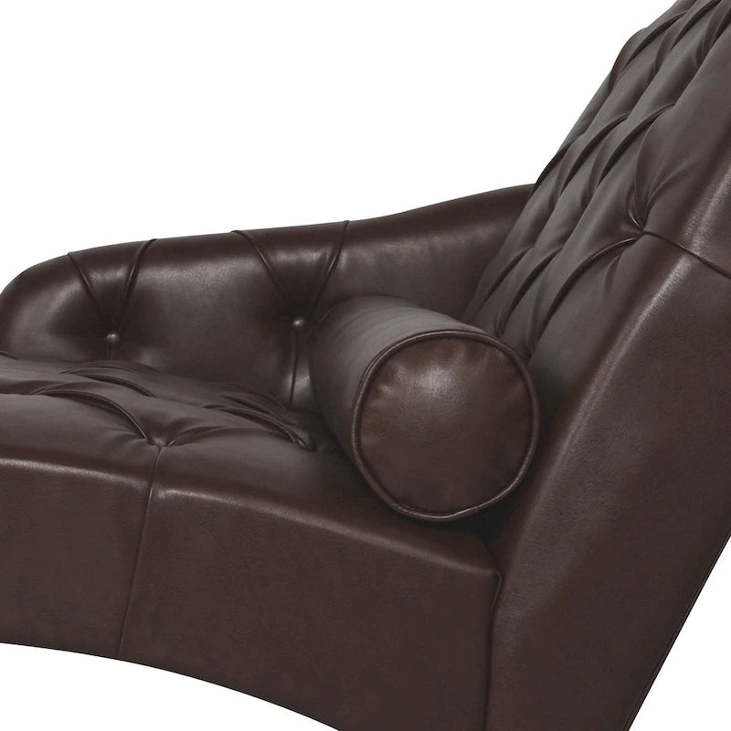 Christopher Knight Home - Fauteuil de salon d'intérieur Isabella avec oreiller et pieds en bois massif