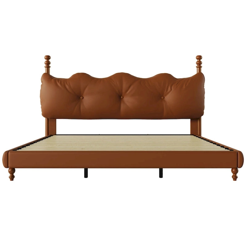 Lit Calka rembourré en similicuir par Christopher Knight Home
