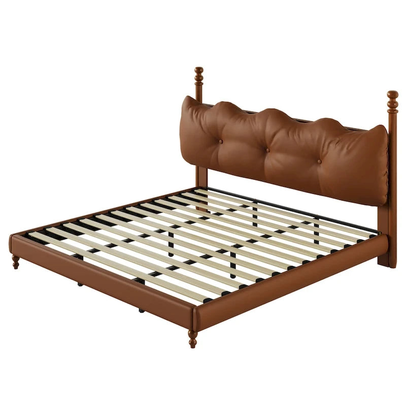 Lit Calka rembourré en similicuir par Christopher Knight Home