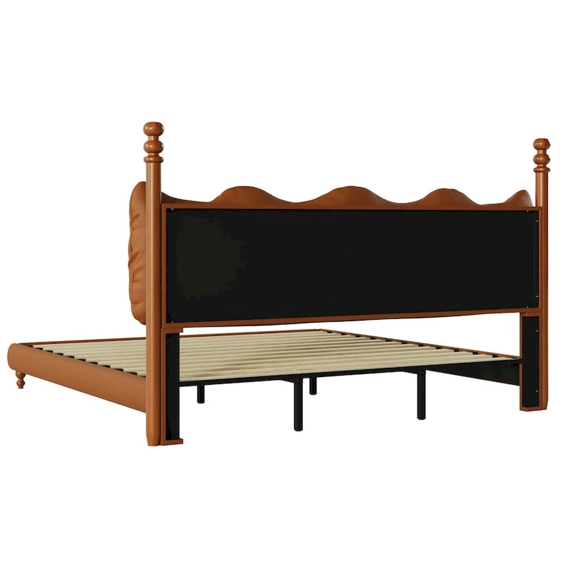 Lit Calka rembourré en similicuir par Christopher Knight Home