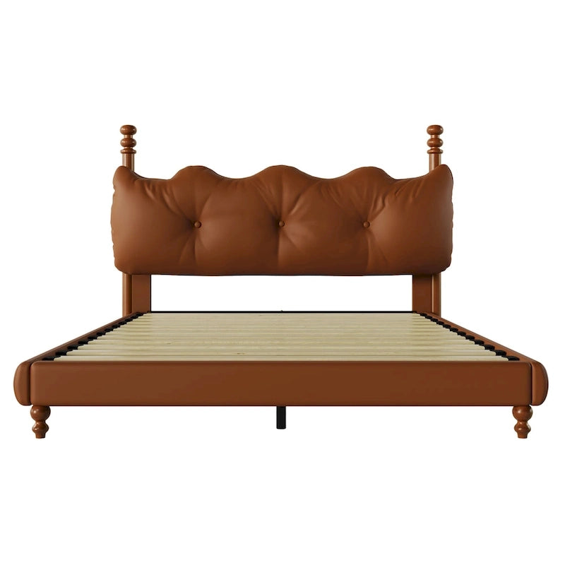 Lit Calka rembourré en similicuir par Christopher Knight Home