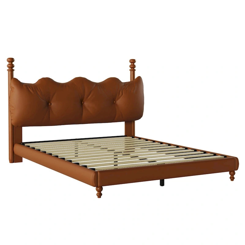 Lit Calka rembourré en similicuir par Christopher Knight Home
