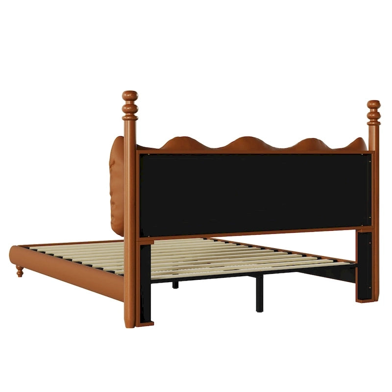 Lit Calka rembourré en similicuir par Christopher Knight Home