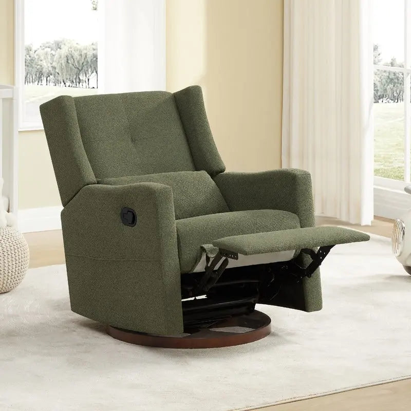 Fauteuil inclinable pivotant et coulissant manuel Lincoln avec coussin lombaire