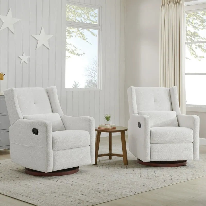 Fauteuil inclinable pivotant et coulissant manuel Lincoln avec coussin lombaire