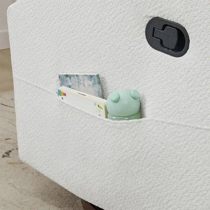 Fauteuil inclinable pivotant et coulissant manuel Lincoln avec coussin lombaire